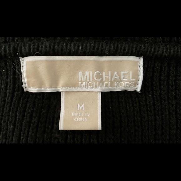 Michael Kors Black Military Knit Cardigan - Picture 4 of 6